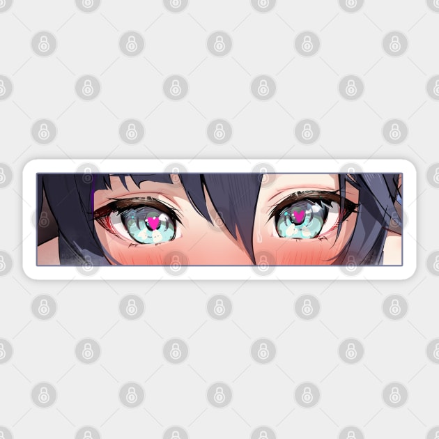 Lewd Mona Eyes Sticker by cocorf